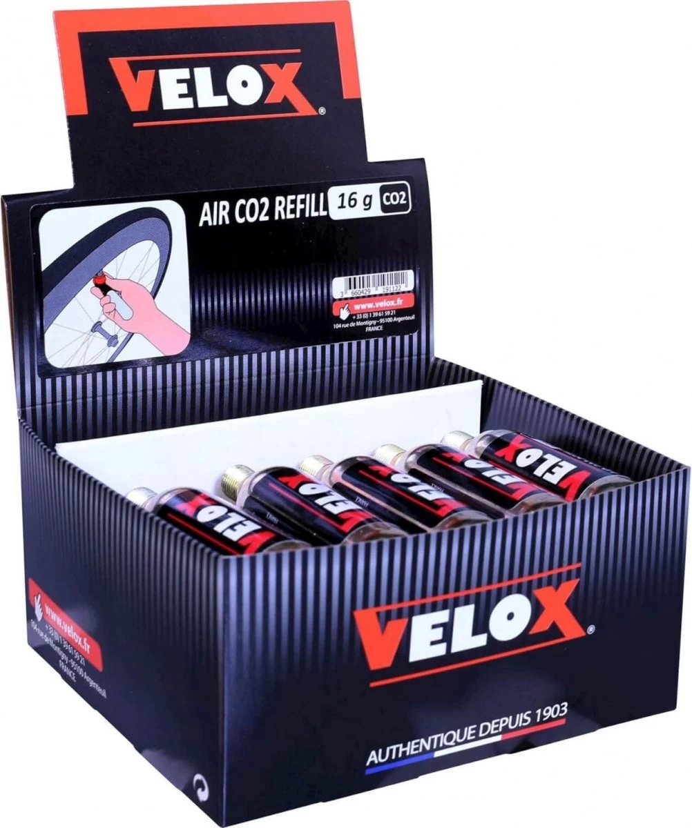 Velox 15 Stuks CO2 Patronen 16g Met Draad