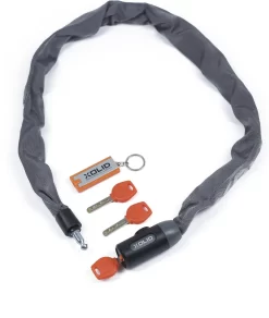 Xolid Kettingslot Fiets - Grijs Fietsslot Ketting - Slot 90CM