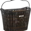 New Looxs Lombok Rotan Look Afneembare Fietsmand Stuur - 19 Liter - Donker Bruin