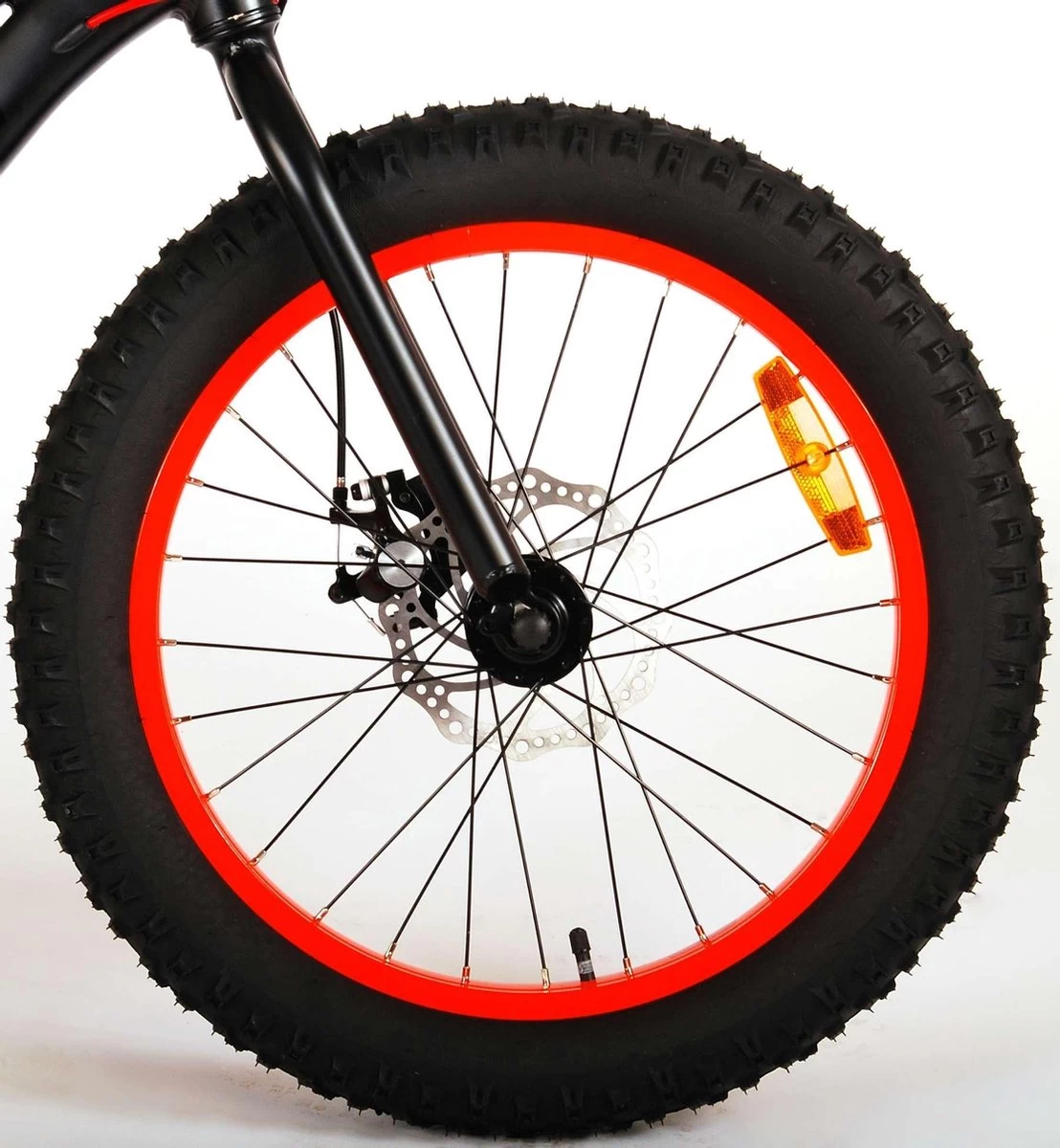 Volare Gradient Kinderfiets – Jongens – 20 Inch – Zwart Oranje Rood – 6 Speed – Prime Collection - Afbeelding 3