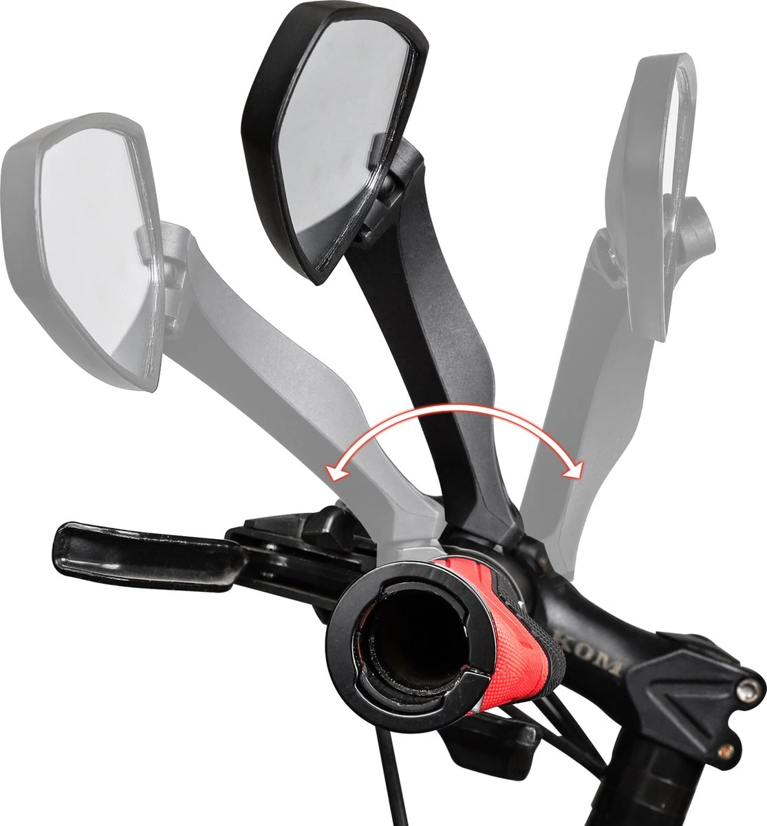 TIKKENS® Fietsspiegel Links - Verstelbaar - Fiets Spiegel Geschikt Voor E-bike, Speed-pedelec - Afbeelding 8