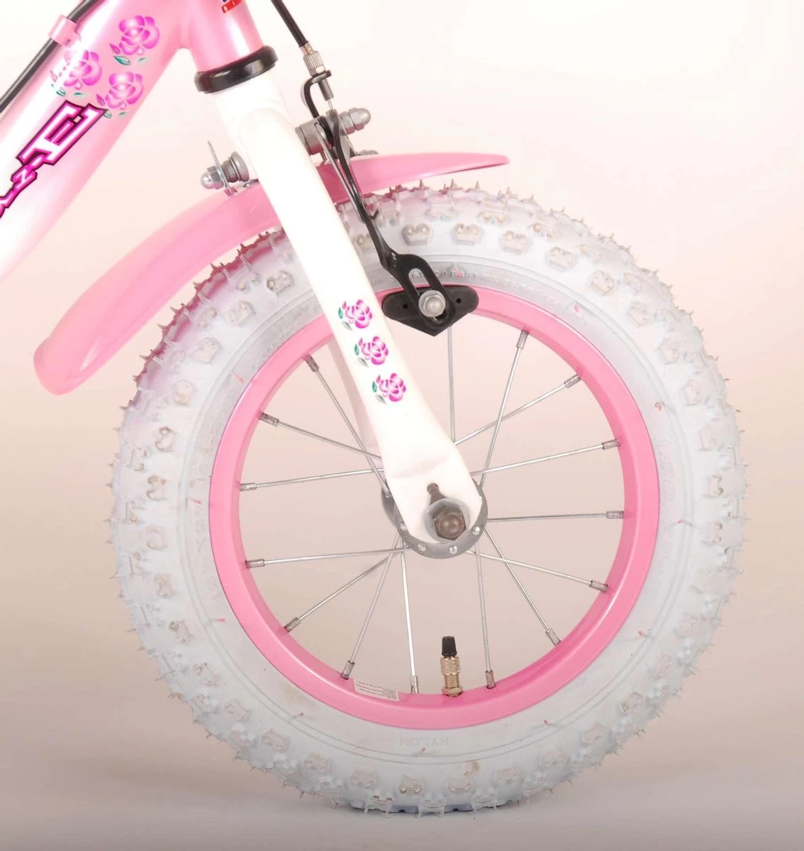 Volare Rose Kinderfiets - Meisjes - 12 Inch - Roze - 2 Handremmen - Afbeelding 16