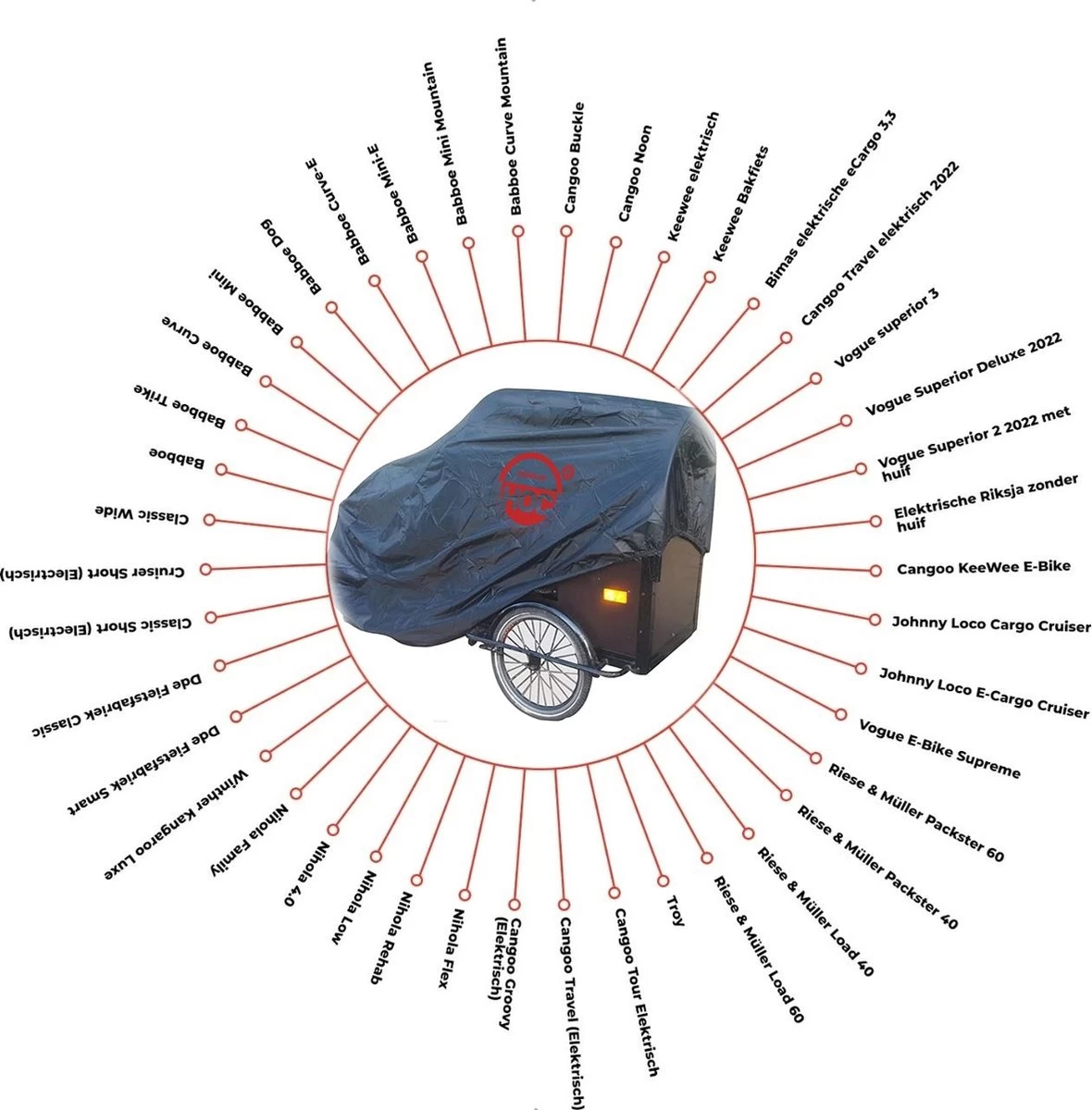 Bakfietshoes Bakfiets (met Huif) - Red Label - Afbeelding 9