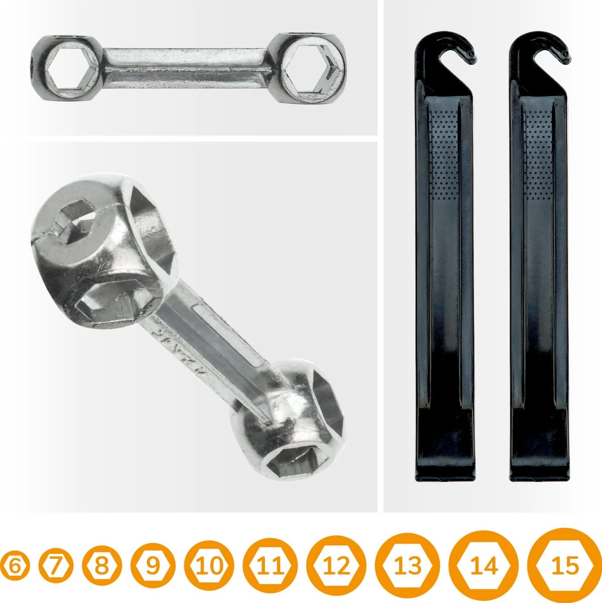 Fietstas - Met Fietspomp, Multitool En Bandenplakset – Fietsgereedschap, Fietsreparatieset - Zwart - Afbeelding 3