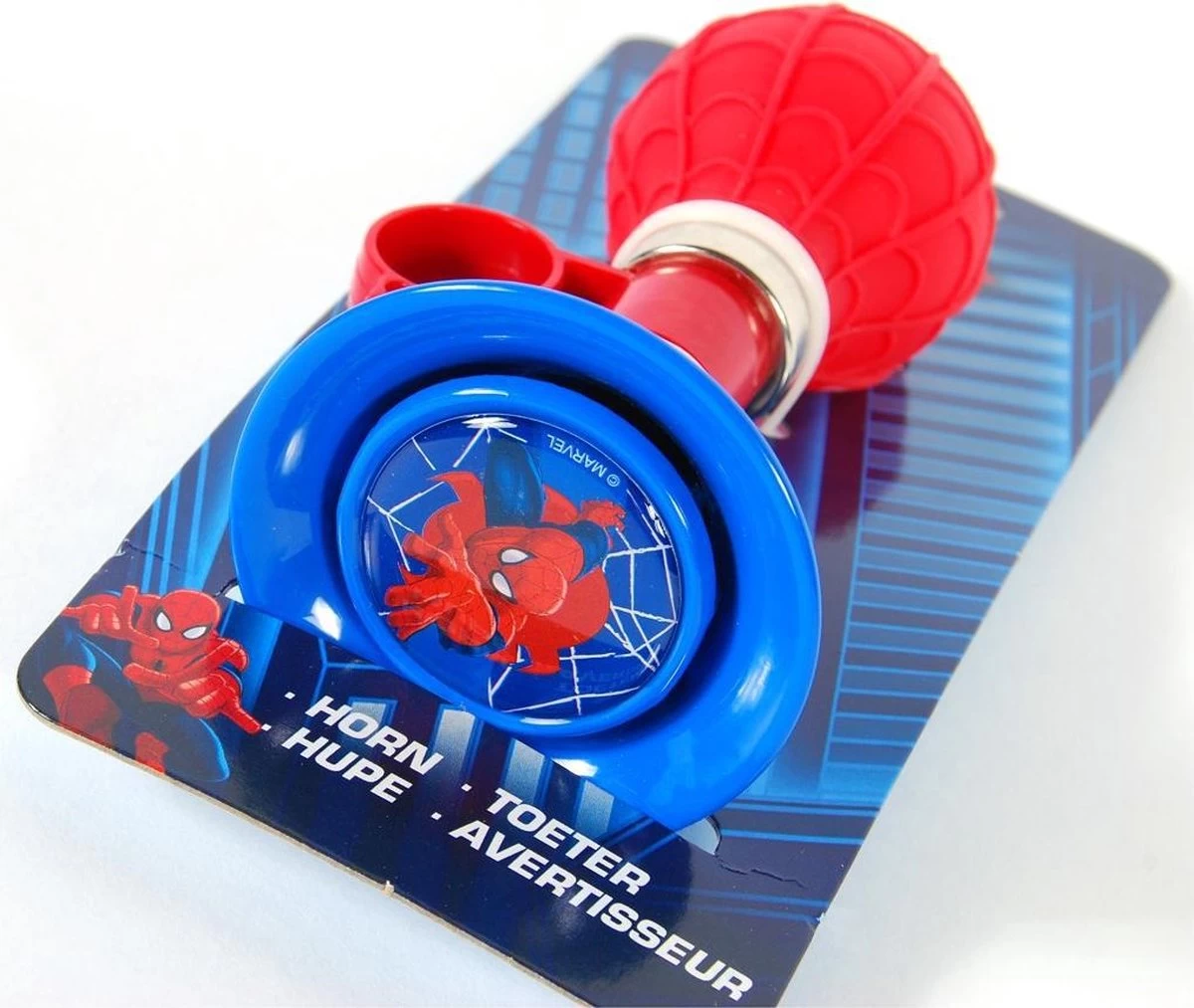 Mickey Mouse Spider-Man Fietstoeter - Jongens - Rood Blauw - Afbeelding 7