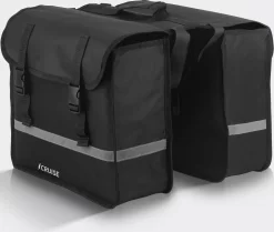 ICruise® - Fietstas - Fietstassen Dubbel - 100% Waterdicht - 25L - Reflecterend - Zwart