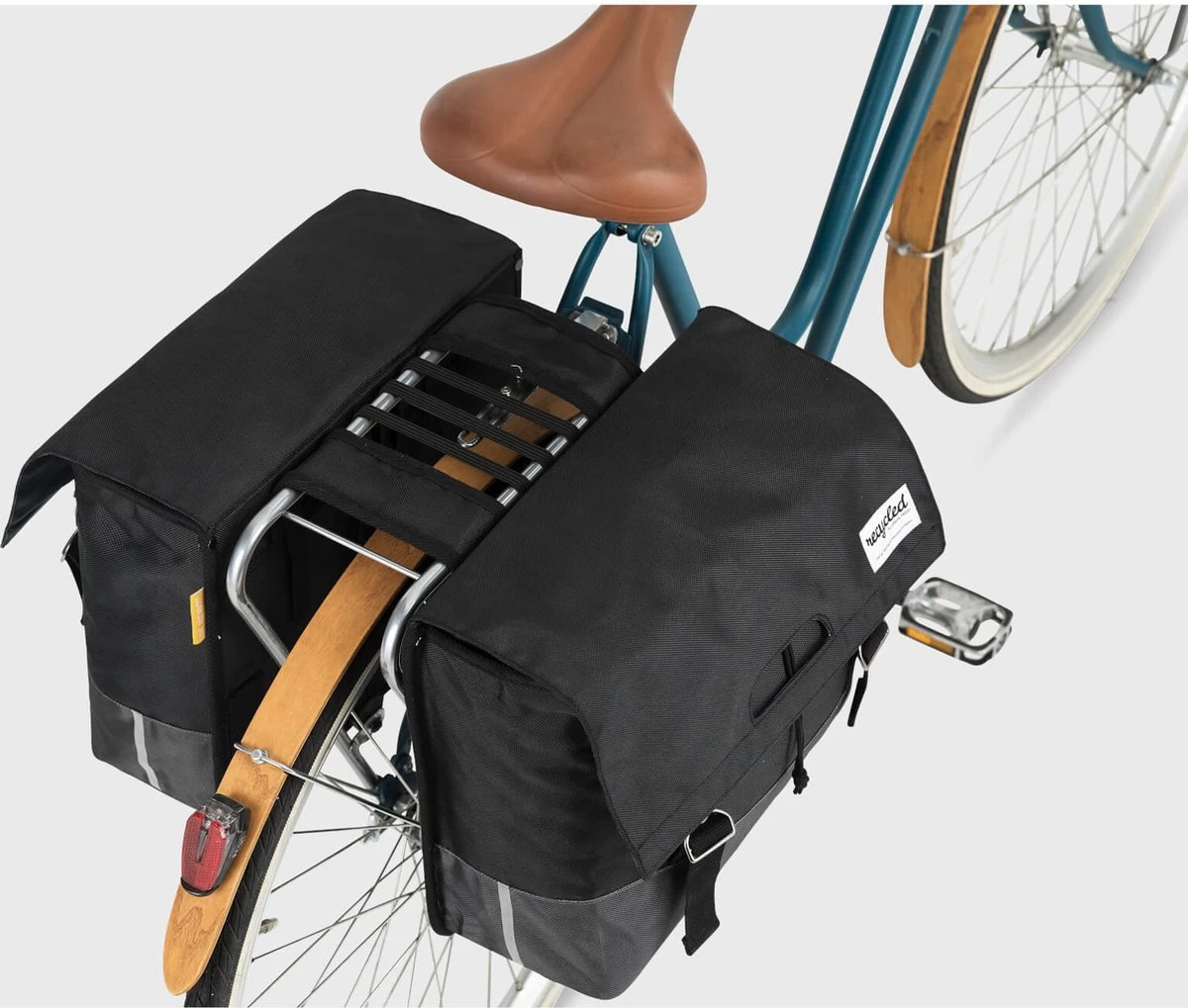 Urban Proof Fietstas Dubbel 40L Recycled Zwart Gri-Zwart/Grijs - Afbeelding 6