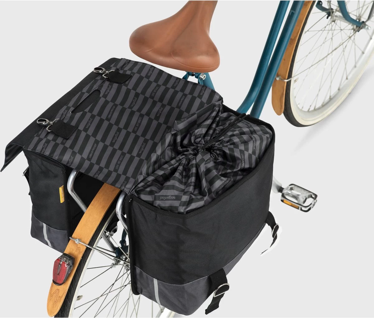Urban Proof Fietstas Dubbel 40L Recycled Zwart Gri-Zwart/Grijs - Afbeelding 14