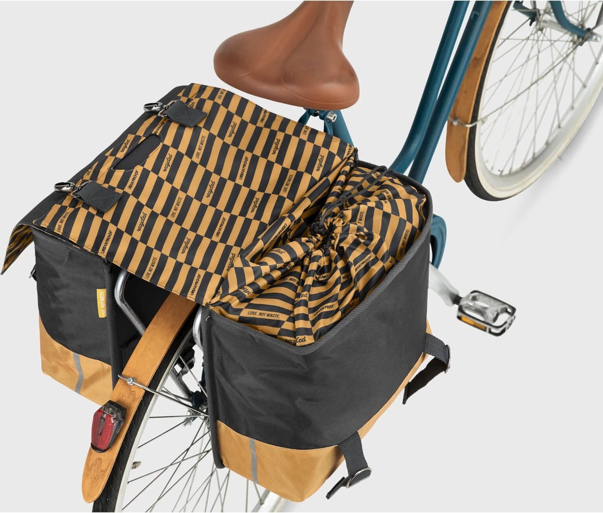 Urban Proof Fietstas Dubbel 40L Recycled Zwart Gri-Zwart/Grijs - Afbeelding 8