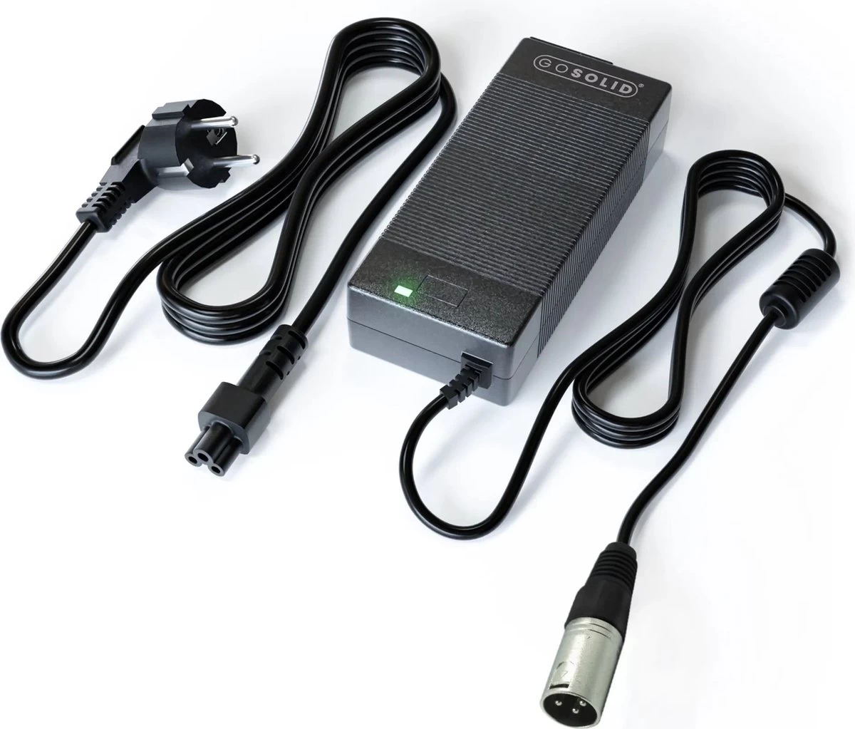 GO SOLID! ® Cortina Ecomo Oplader - 24V 2A - XLR 3-polig - Afbeelding 3