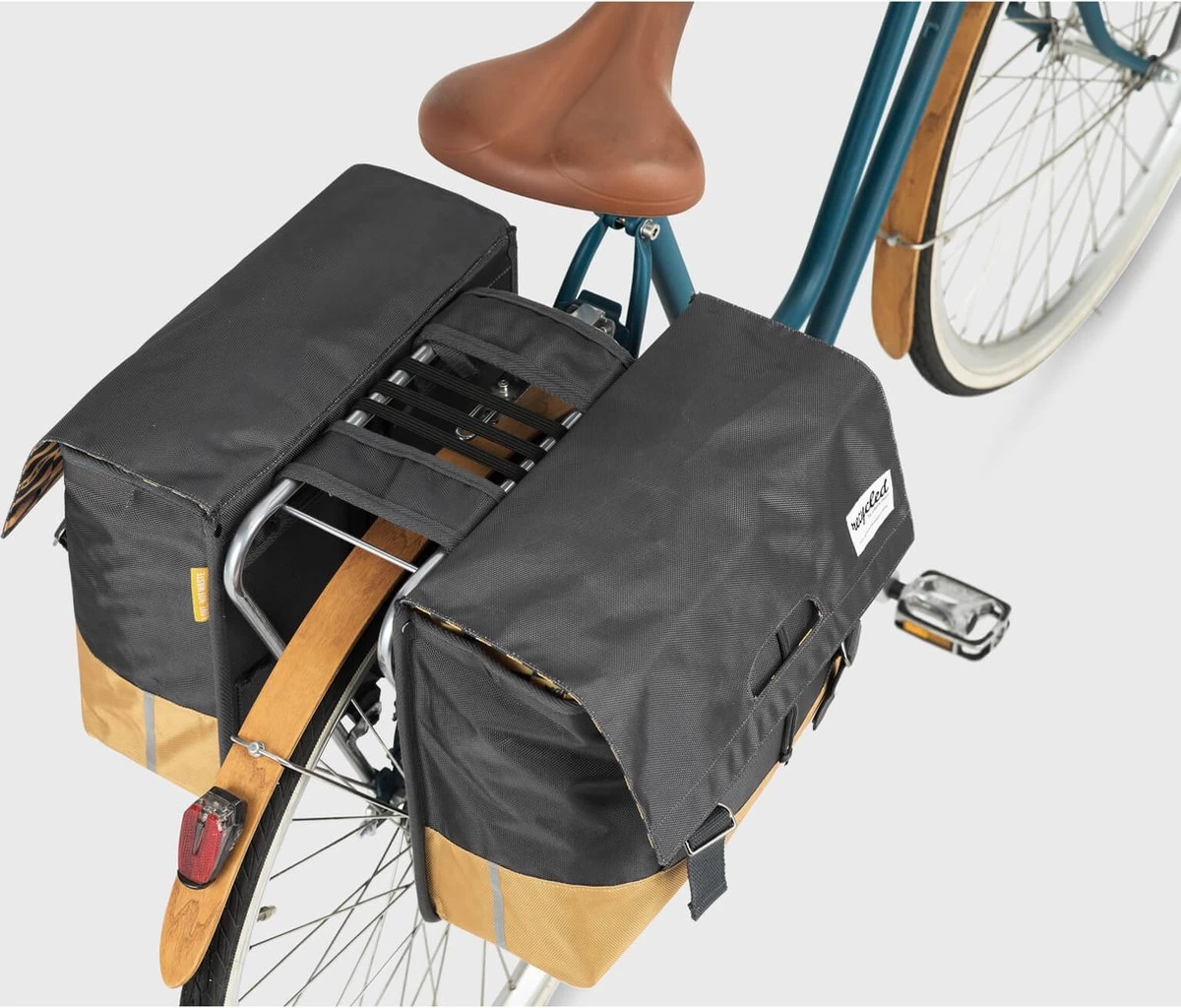 Urban Proof Fietstas Dubbel 40L Recycled Zwart Gri-Zwart/Grijs - Afbeelding 10