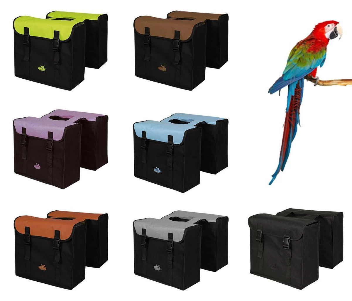 Greenlands - Dubbele Fietstas - 34 Liter - Zwart;Zilver Grijs - Afbeelding 3