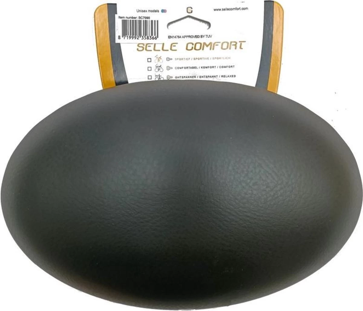 Selle Comfort Zadel Rok 22 Cm Dames Zwart - Afbeelding 2
