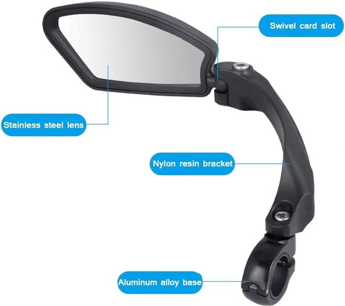 Igoods Fietsspiegel Ebike Rechts - Fietsspiegel Op Stuur - Verstelbaar - Afbeelding 5