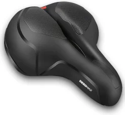 Deso All In One Fietszadel - Comfortabel Gel Zadel - Unisex - Zadelvering – Ergonomisch Design - Zwart