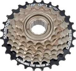 Shimano Cassette Freewheel Mf-tz21 7s 14-28t Staal Zilver