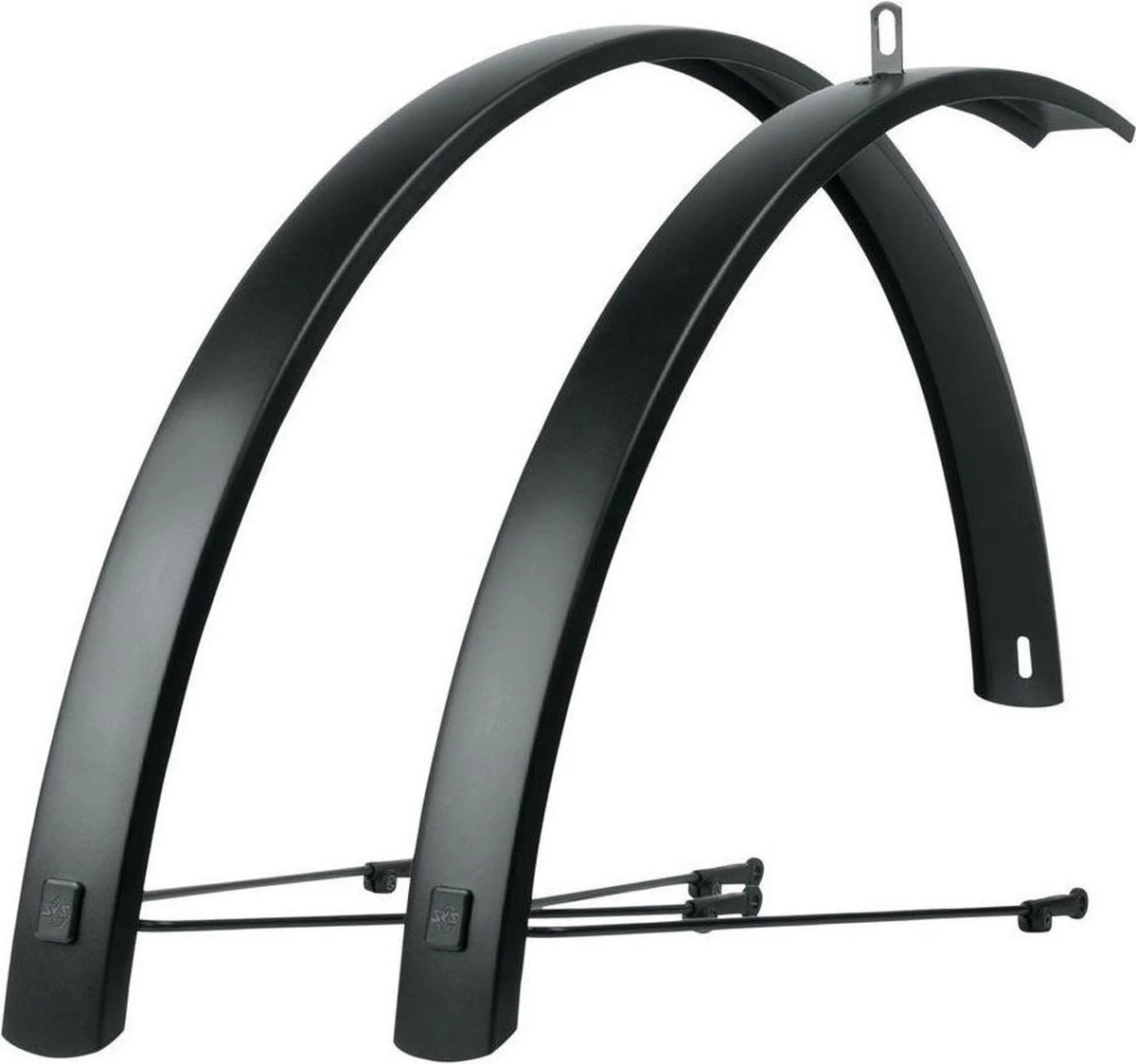 SKS Spatbordset Edge 28 Inch Aluminium Zwart