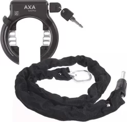 AXA Solid Plus Fietsslot - ART2 - Inclusief 100cm Insteekketting – Ringslot - Zwart