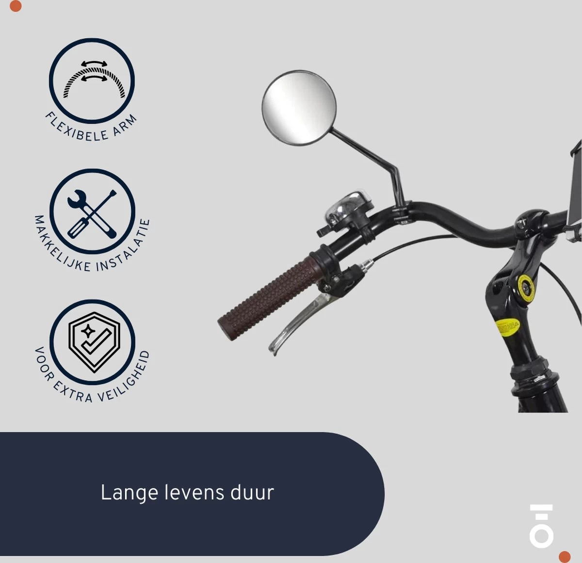 Fietsspiegel - Fietsspiegel EBike - Achteruitkijkspiegel - Flexibel - Flexibele Arm - Universele Verstelbare Fietsspiegel-Fiets Spiegel - Fietsspiegel Op Stuur - Electrische Fiets - - Afbeelding 3