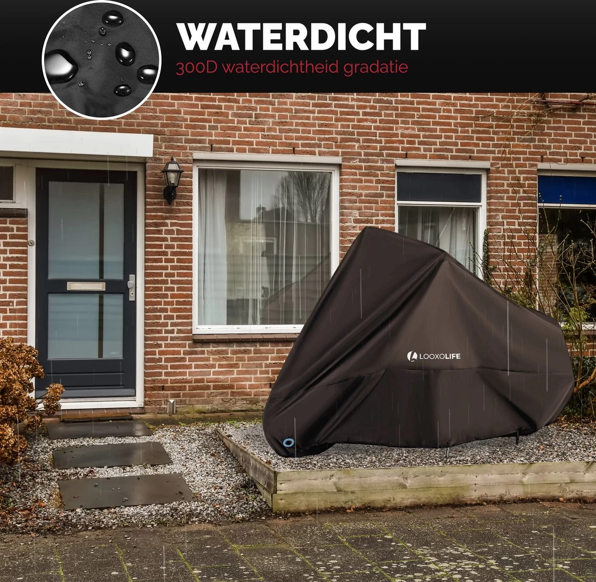 Fietshoes Waterdicht - Voor 2 Fietsen Of 3 Fietsen - Fietshoes 3XL - Extreem Sterk & Dik - PU Coating - Dichtgelaste Stiksels - Afbeelding 2