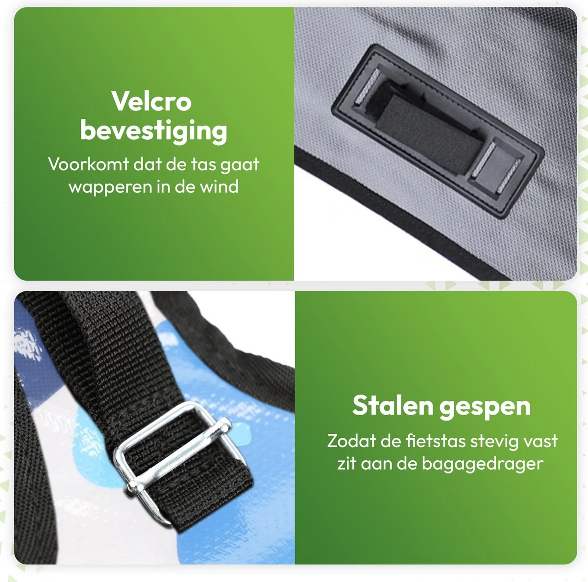 Ekostar® Online Shopping - Fietstassen Dubbel - Waterdicht - Fietstas - 46 Liter – Camouflage Blauw - Fietstassen Elektrische Fietsen - Afbeelding 4