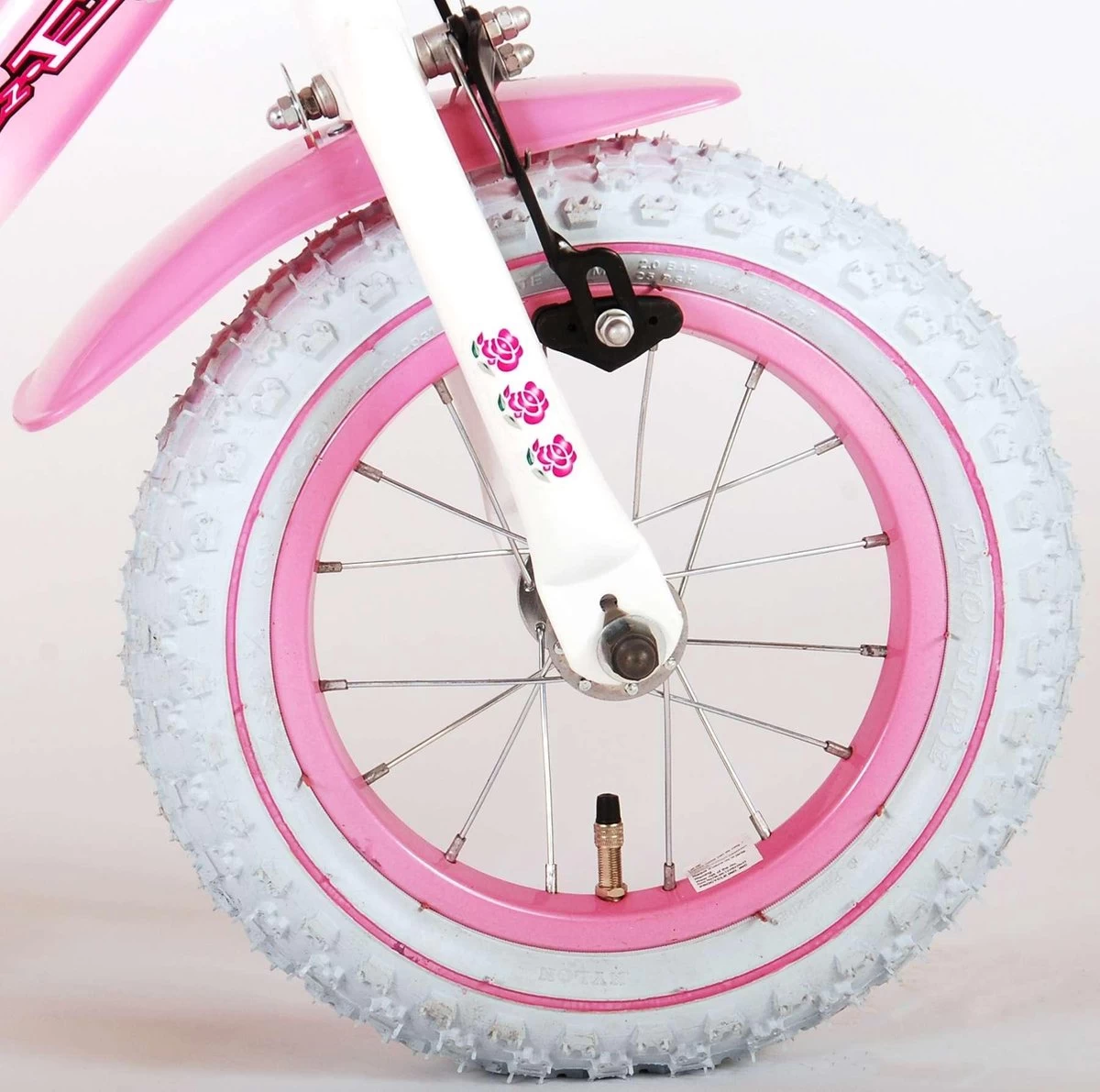 Volare Rose Kinderfiets - Meisjes - 12 Inch - Roze - 2 Handremmen - Afbeelding 3