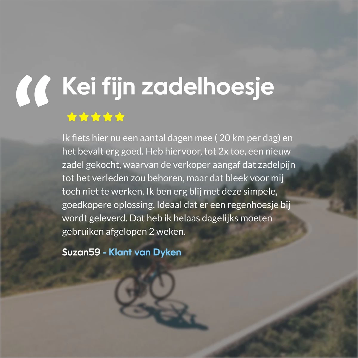 Dyken Zadelhoes Fiets Gel - Zadeldek - Universele Fietszadelhoes - Brede Zadels - Zwart - Afbeelding 10