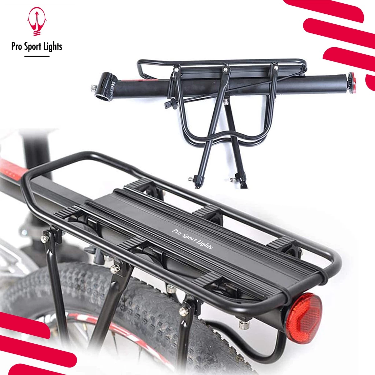 Bagagedrager Mountainbike Verlenger - Fiets Rek Achter - MTB/Racefiets Fietszadeldrager - Afbeelding 2