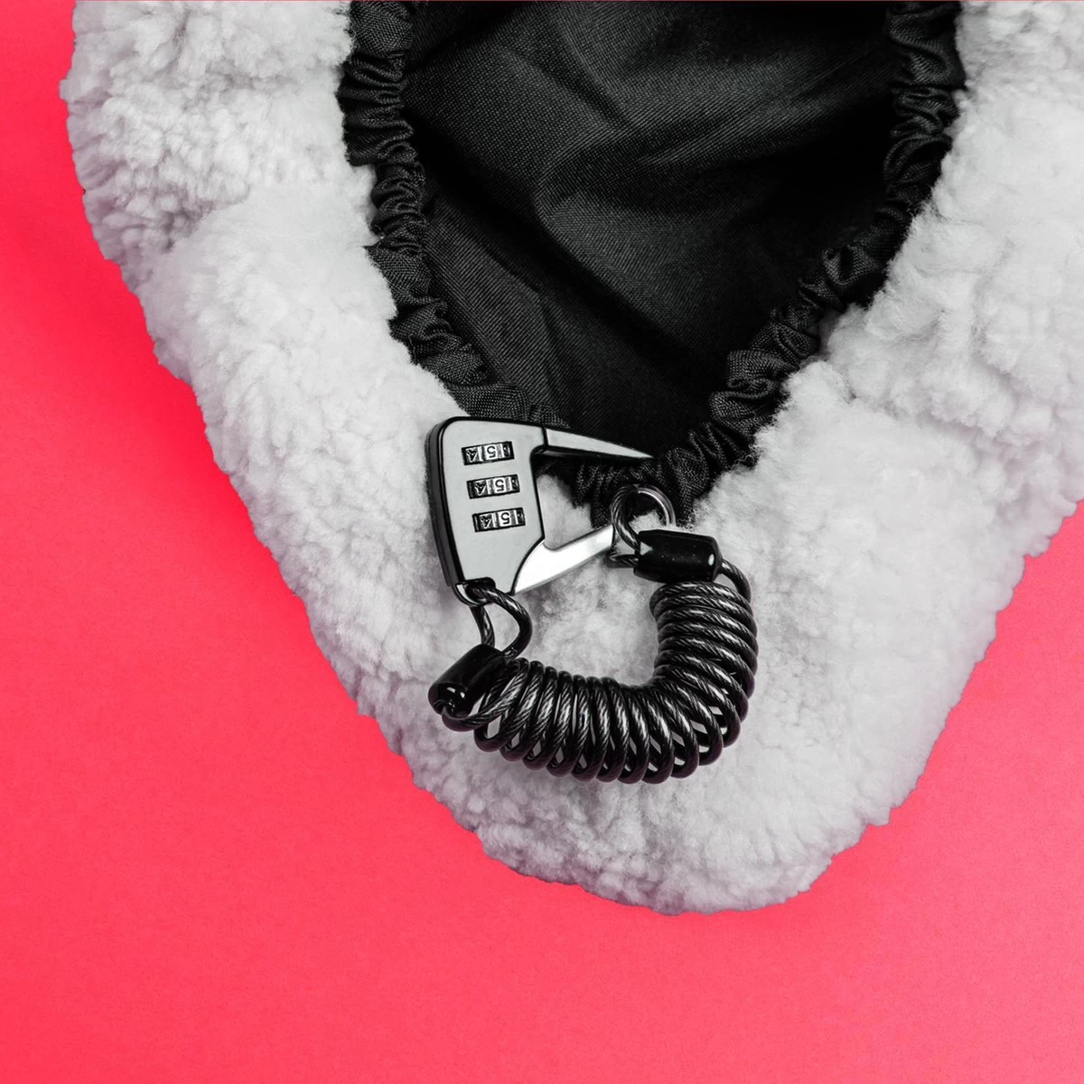 Sunny Bum Zadelhoes, Fietszadel Dames En Heren, Waterdicht En Comfortabel, Incl. Fietsslot En Veiligheidskabel, Dubbelzijdig Zadel Met Schapenvacht - Afbeelding 2