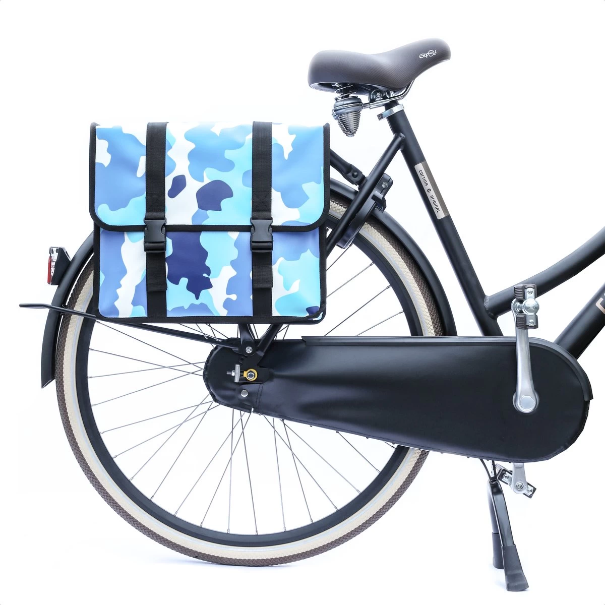 Ekostar® Online Shopping - Fietstassen Dubbel - Waterdicht - Fietstas - 46 Liter – Camouflage Blauw - Fietstassen Elektrische Fietsen - Afbeelding 5