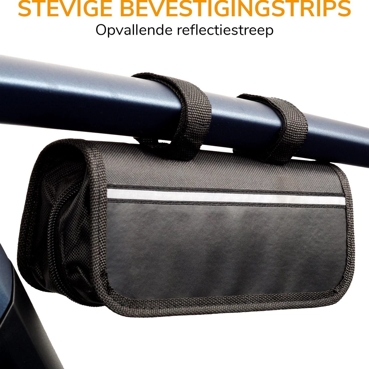 Fietstas - Met Fietspomp, Multitool En Bandenplakset – Fietsgereedschap, Fietsreparatieset - Zwart - Afbeelding 6