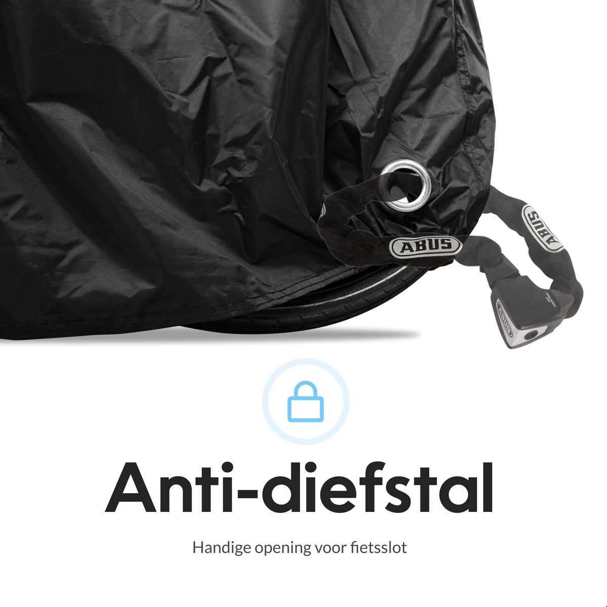 Dyken Fietshoes - Universele Fietsbeschermhoes - Waterdicht - Voor Fietsen En (kleine) Scooters - 300D Oxford - 1-2 Fietsen - Afbeelding 4