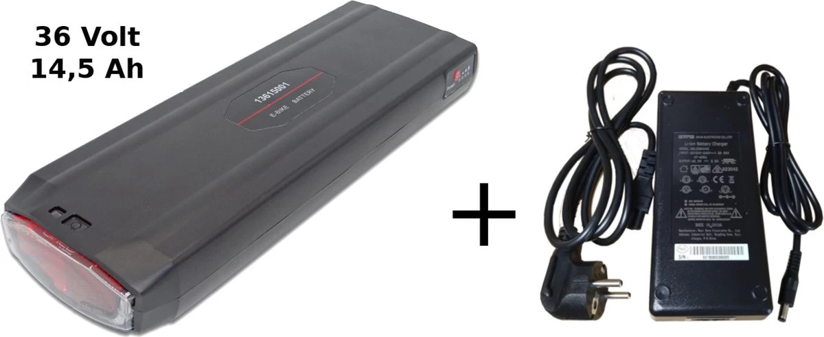 Merkloos Fietsaccu Voor Stella Fietsen Type 2 - 14,5 Ah - 522 Wh Incl Oplader