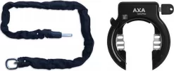 AXA Solid Plus Fietsslot- ART2 - Inclusief 140cm Insteekketting – Ringslot - Zwart