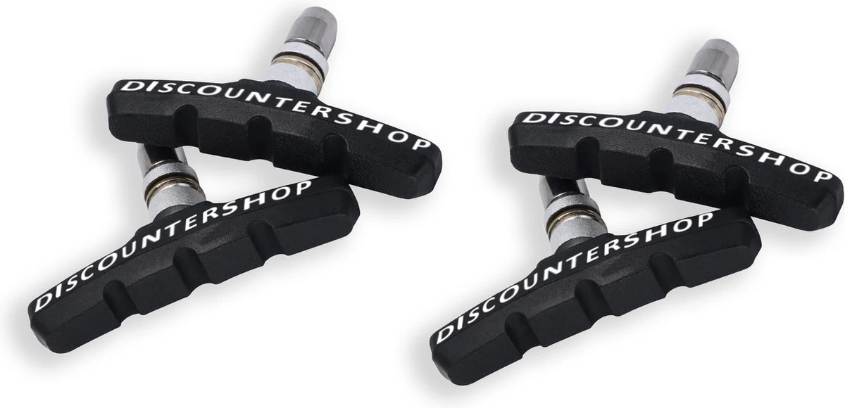 2 Set Universele Rubberen Fiets V Remblokken Set - 2 Paar – 4Stuks – 70mm | Rubber Remblokjes | Fietsen Remblok | Remblokkenset | Remblokset Geschikt Voor Mountainbike, Stadsfiets, Vouwfiets En Tourfiets