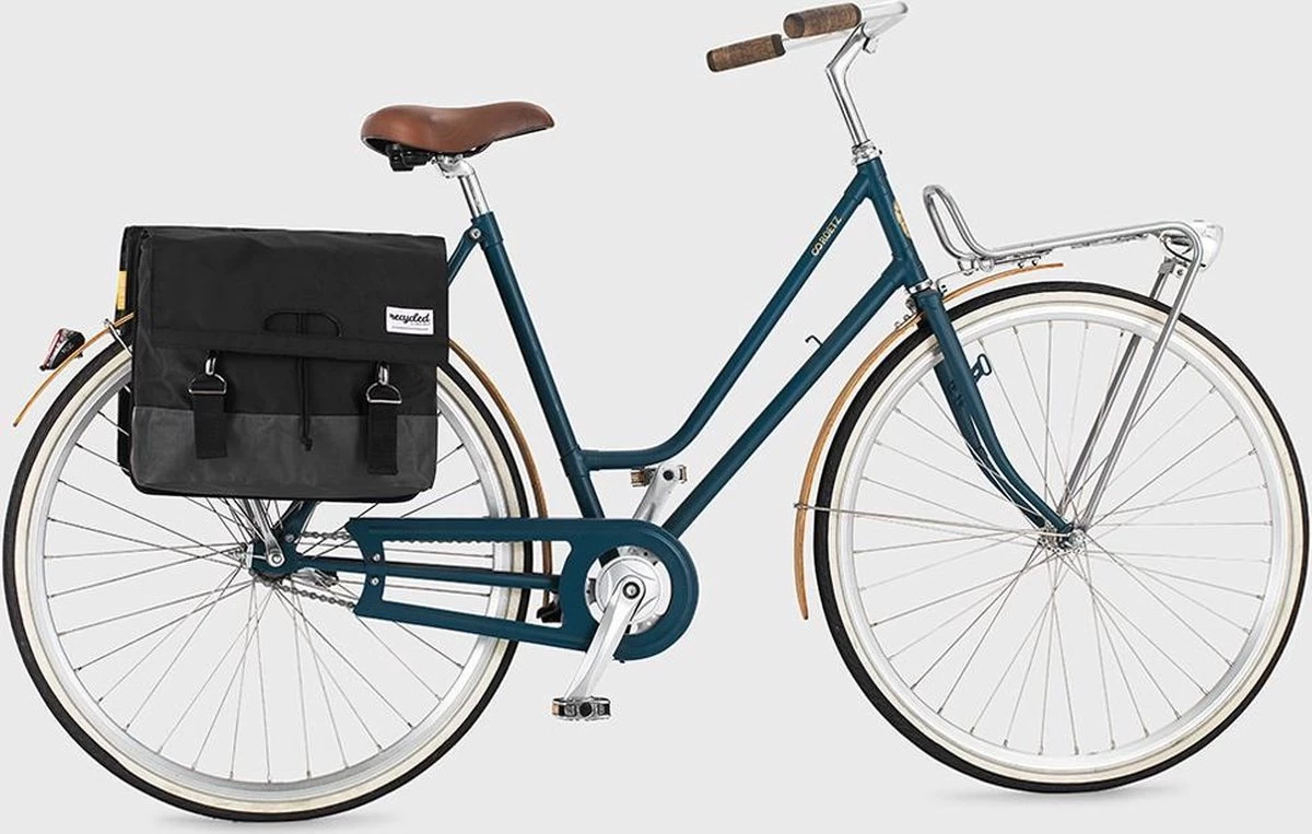 Urban Proof Fietstas Dubbel 40L Recycled Zwart Gri-Zwart/Grijs - Afbeelding 4