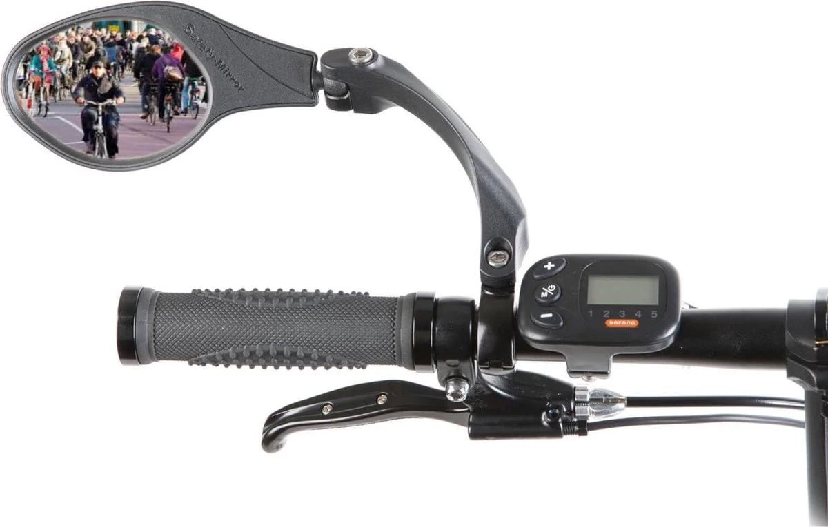 Mirage Fietsspiegel - Verstelbaar - Stuurbevestiging 22.2 Mm - Zwart - Afbeelding 5