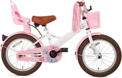 Supersuper Little Miss - Kinderfiets - Meisjesfiets - 16 Inch - Wit