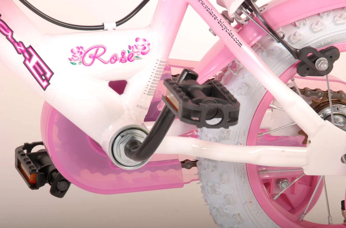 Volare Rose Kinderfiets - Meisjes - 12 Inch - Roze - 2 Handremmen - Afbeelding 4