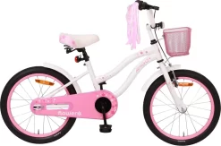 Amigo Flower Meisjesfiets - Kinderfiets 18 Inch - Wit