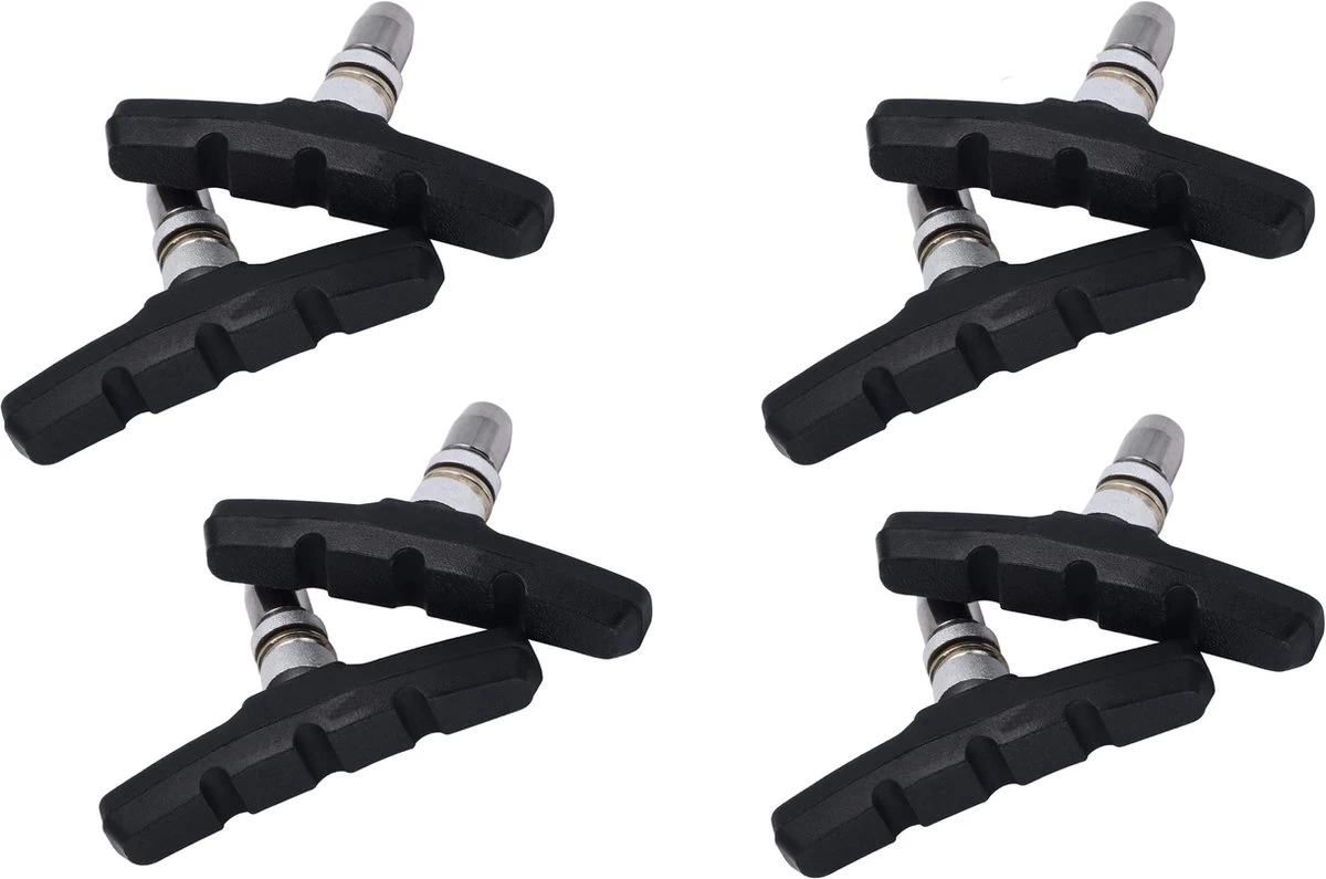 4 Set Universele Rubberen Fiets V Remblokken Set - 4 Paar – 8 Stuks – 70mm | Rubber Remblokjes | Fietsen Remblok | Remblokkenset | Remblokset Geschikt Voor Mountainbike, Stadsfiets, Vouwfiets En Tourfiets - Afbeelding 7