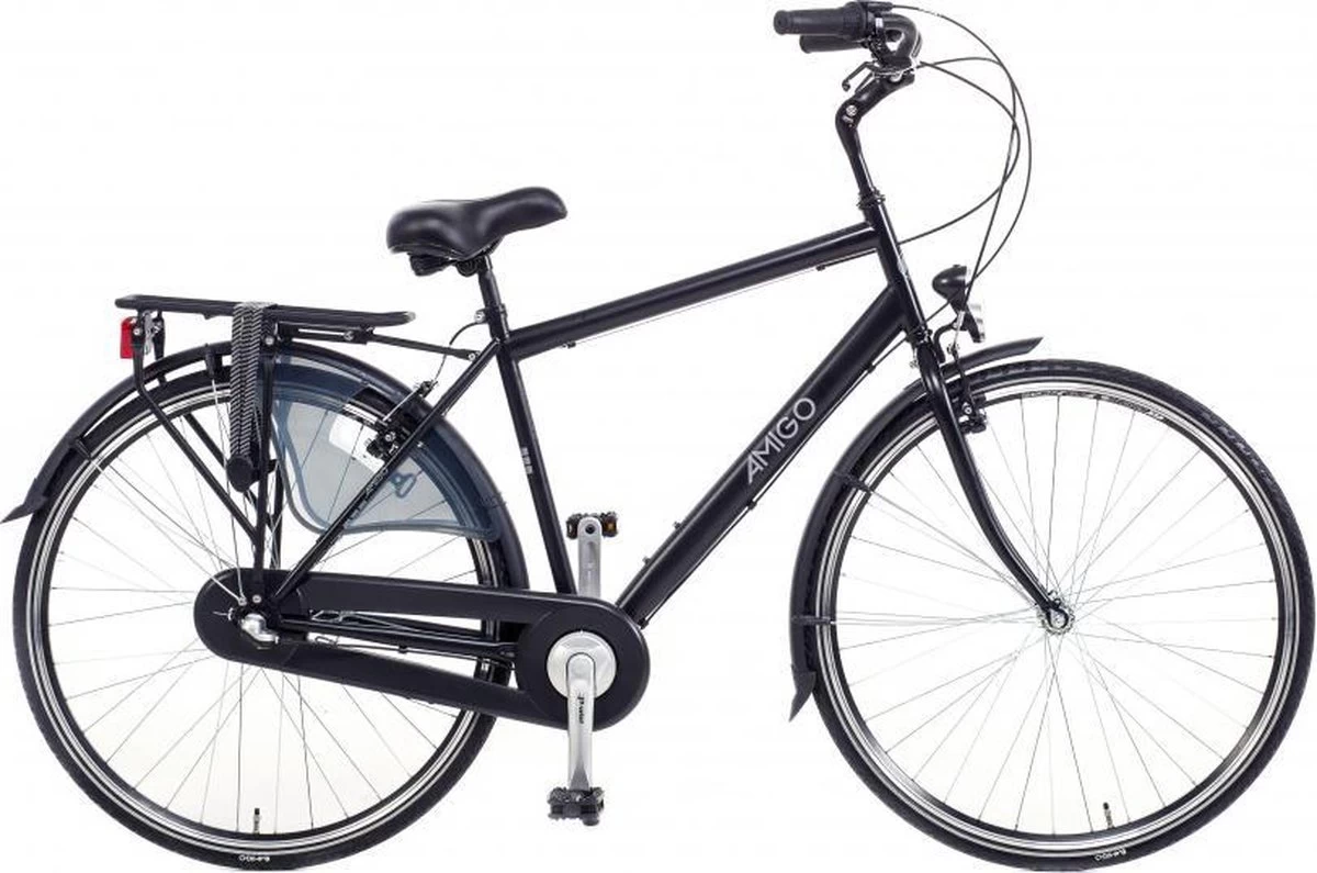 Amigo Bright - Herenfiets 28 Inch - Fiets Met 3 Versnellingen - Matzwart - Afbeelding 12