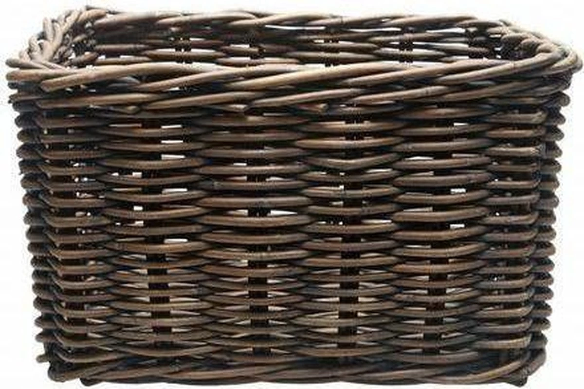 New Looxs Brisbane Large Fietsmand Voordrager - 39 Liter - Rotan - Grijs - Afbeelding 8