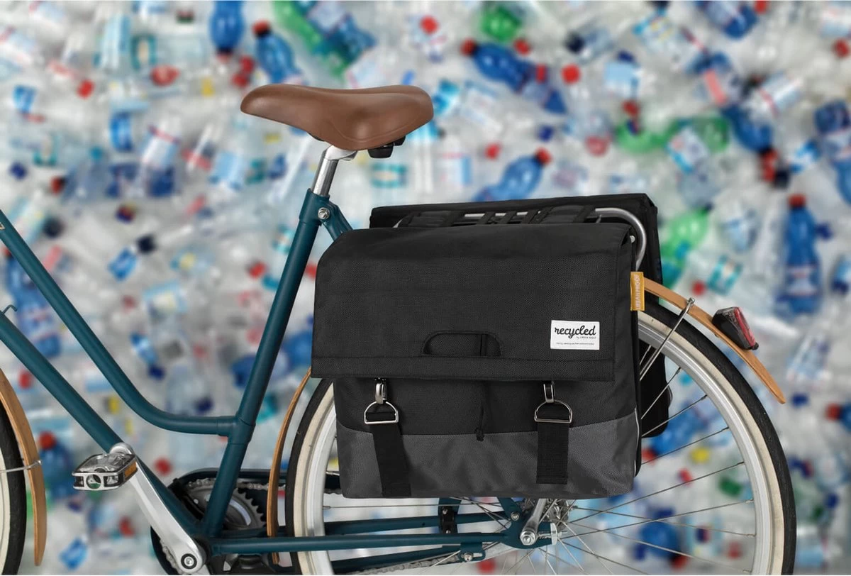 Urban Proof Fietstas Dubbel 40L Recycled Zwart Gri-Zwart/Grijs - Afbeelding 16