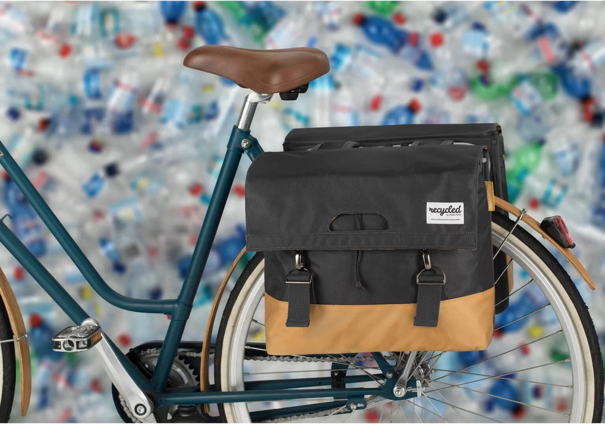Urban Proof Fietstas Dubbel 40L Recycled Zwart Gri-Zwart/Grijs - Afbeelding 17