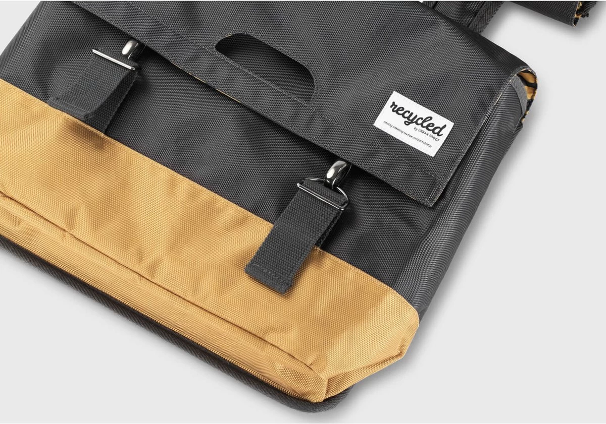 Urban Proof Fietstas Dubbel 40L Recycled Zwart Gri-Zwart/Grijs - Afbeelding 13