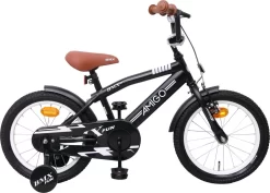 Amigo BMX Fun Jongensfiets - Kinderfiets 16 Inch - Matzwart