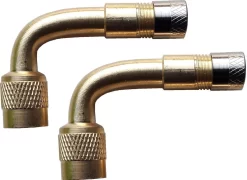 Merkloos Haaks Ventiel Opzetstuk / Verlengstuk Hulp (set Van 2 Stuks) Voor Eenvoudig Oppompen Banden, Voor Auto, Motor, Etc.