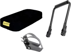 ROJO Fietskussen Bagagedrager + Rugsteun Bagagedrager + Voetsteunen (Universele Set)