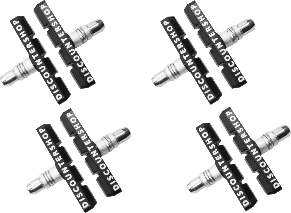 4 Set Universele Rubberen Fiets V Remblokken Set - 4 Paar – 8 Stuks – 70mm | Rubber Remblokjes | Fietsen Remblok | Remblokkenset | Remblokset Geschikt Voor Mountainbike, Stadsfiets, Vouwfiets En Tourfiets - Afbeelding 4